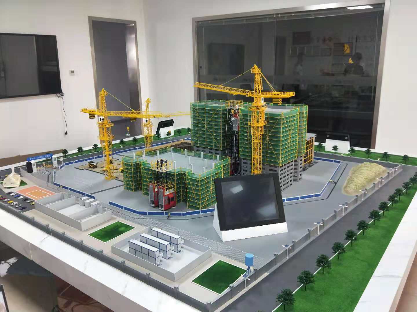 华宁县建筑施工场景模型